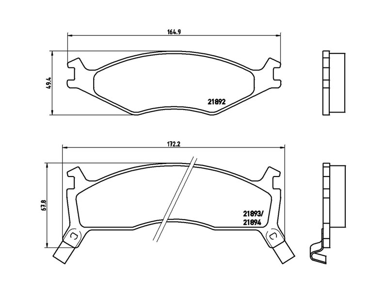 Pastiglie freno anteriore Kia sportage suv (K00) 04/94-0
