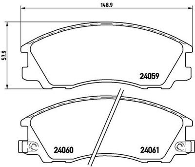 Pastiglie freno anteriore Hyundai (huatai) terracan 03/0