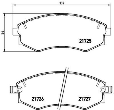 Pastiglie freno anteriore Daewoo korando (kj) 11/98-> /