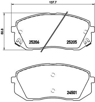 Pastiglie freno anteriore Hyundai (beijing) IX35 (lm) 04