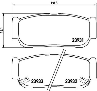Pastiglie freno posteriore fengxing future 03/01-> / Kia