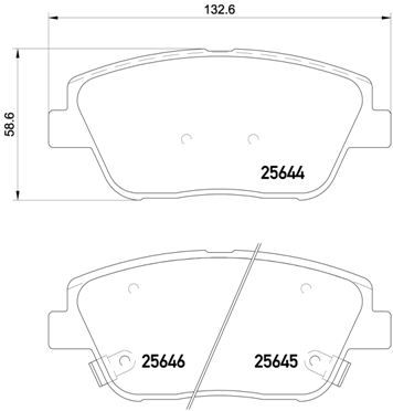 Pastiglie freno anteriore Hyundai grandeur (hg) 01/11->