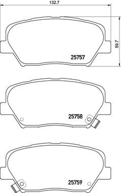 Pastiglie freno anteriore Hyundai (beijing) sonata (lf)
