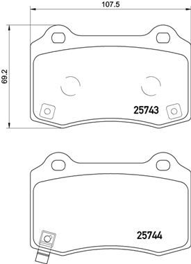Pastiglie freno posteriore Hyundai genesis Coupé 01/08->