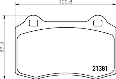Pastiglie freno ant./ posteriore Citroën DS3 11/09-12/16 / citr