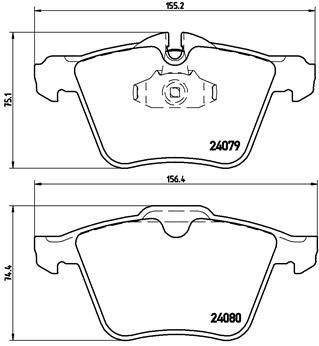 Pastiglie freno anteriore Jaguar s-type (X200) 10/98-12/