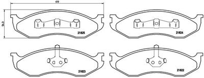 Pastiglie freno anteriore Jeep (bjc) Jeep 2500 01/03-> /