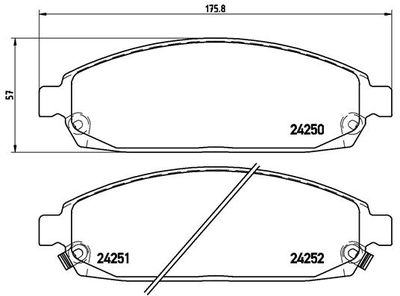 Pastiglie freno anteriore Jeep commander (xk, xh) 09/05-