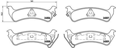 Pastiglie freno posteriore Jeep grand cherokee I (zj, zg)