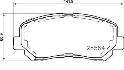 Pastiglie freno anteriore Jeep (gac fca) cherokee (K4) 1