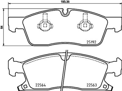 Pastiglie freno anteriore Jeep grand cherokee IV (wk, wk
