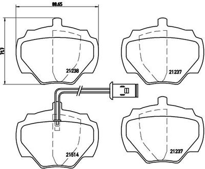 Pastiglie freno posteriore Land Rover discovery I (lj) 06