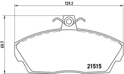Pastiglie freno anteriore Land Rover freelander (L314) 0