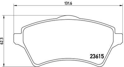 Pastiglie freno anteriore Land Rover freelander (L314) 0