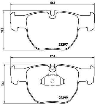 Pastiglie freno anteriore Land Rover range Rover III (L3