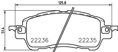 Pastiglie freno anteriore Mazda 2 (dl, dj) 08/14-> / nis
