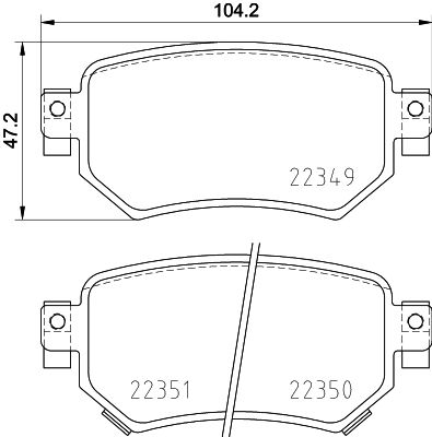 Pastiglie freno posteriore Mazda (faw) CX-4 06/16-> / maz
