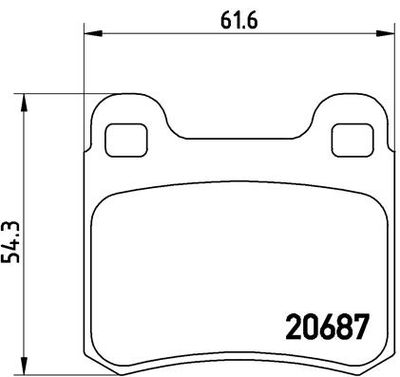 Pastiglie freno posteriore Mercedes-Benz 190 (W201) 10/82