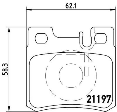 Pastiglie freno posteriore Mercedes-Benz 124 convertible