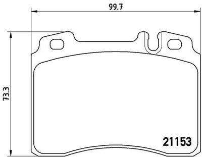 Pastiglie freno anteriore Mercedes-Benz 124 convertible