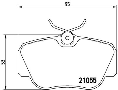 Pastiglie freno anteriore Mercedes-Benz 190 (W201) 10/82