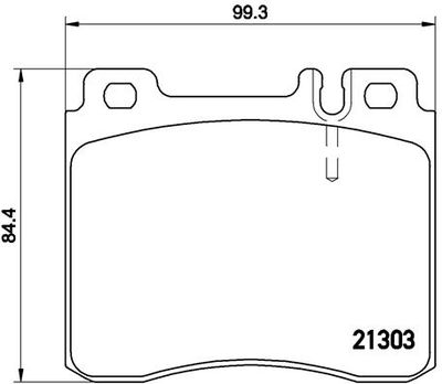 Pastiglie freno anteriore Mercedes-Benz s-class (W140) 0