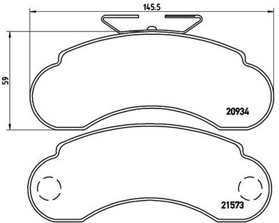 Pastiglie freno anteriore Mercedes-Benz mb bus (631) 02/