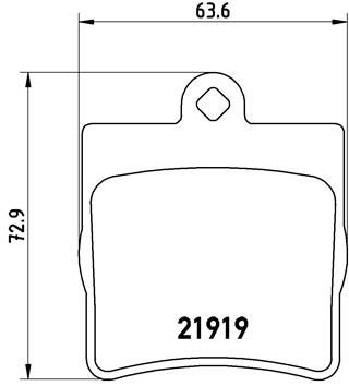 Pastiglie freno posteriore Chrysler crossfire 07/03-12/08