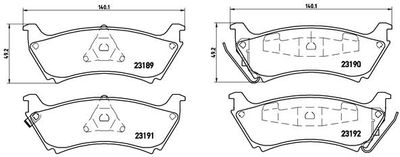 Pastiglie freno posteriore Mercedes-Benz m-class (W163) 0