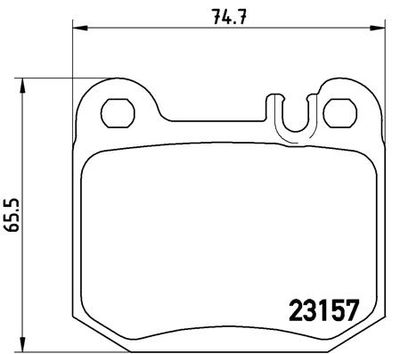 Pastiglie freno posteriore Maserati quattroporte V 03/04-