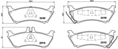 Pastiglie freno posteriore Mercedes-Benz m-class (W163) 0