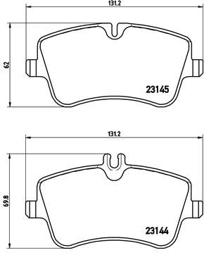 Pastiglie freno anteriore Mercedes-Benz c-class (W203) 0
