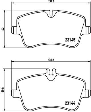 Pastiglie freno anteriore Mercedes-Benz c-class (W203) 0