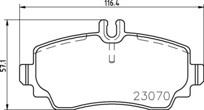 Pastiglie freno anteriore Mercedes-Benz vaneo (414) 02/0