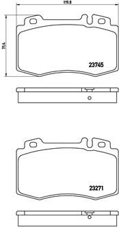 Pastiglie freno anteriore Mercedes-Benz (bbdc) e-class (