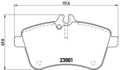 Pastiglie freno anteriore Mercedes-Benz a-class (W169) 0