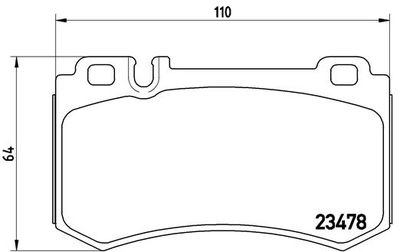 Pastiglie freno posteriore Mercedes-Benz cls (C219) 10/04