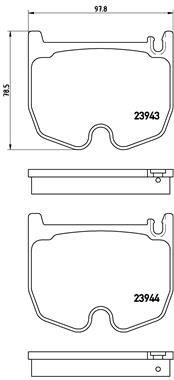 Pastiglie freno anteriore Mercedes-Benz cls (C219) 10/04
