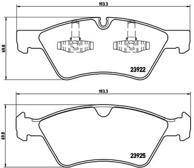 Pastiglie freno anteriore Mercedes-Benz e-class (W211) 0