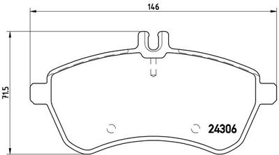 Pastiglie freno anteriore Mercedes-Benz c-class (W204) 0