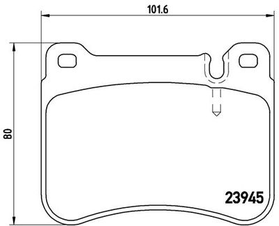 Pastiglie freno anteriore Mercedes-Benz c-class (W203) 0