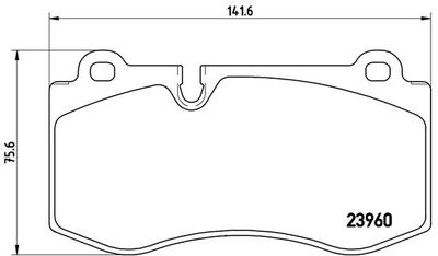 Pastiglie freno anteriore brabus 38S (W221) 01/11-> / me
