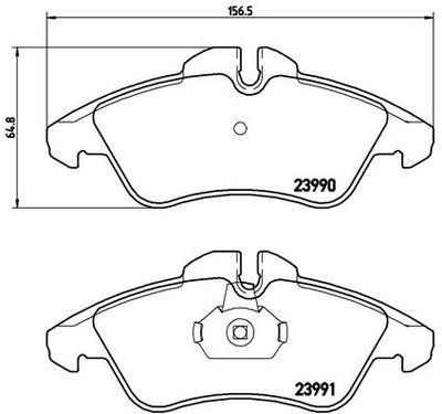 Pastiglie freno anteriore Mercedes-Benz sprinter 2-t bus