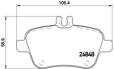 Pastiglie freno posteriore Mercedes-Benz (bbdc) gla (X156