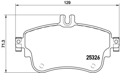Pastiglie freno anteriore Mercedes-Benz a-class (W176) 0
