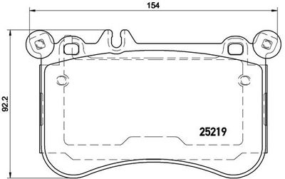 Pastiglie freno anteriore Mercedes-Benz cls (C218) 01/11