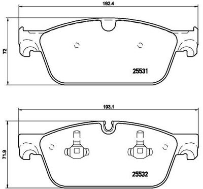 Pastiglie freno anteriore Mercedes-Benz gl-class (X166)