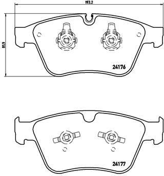 Pastiglie freno anteriore Mercedes-Benz m-class (W164) 0