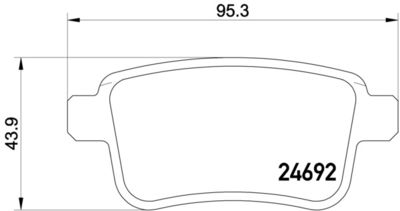 Pastiglie freno posteriore Mercedes-Benz citan box body/m