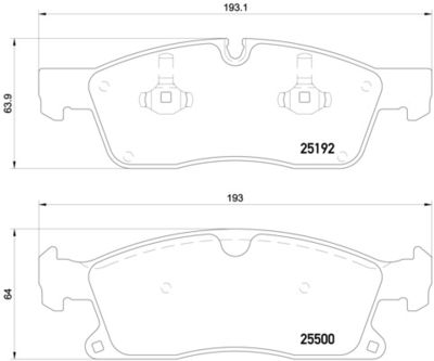 Pastiglie freno anteriore brabus 35MR (W166) 04/11-> / m